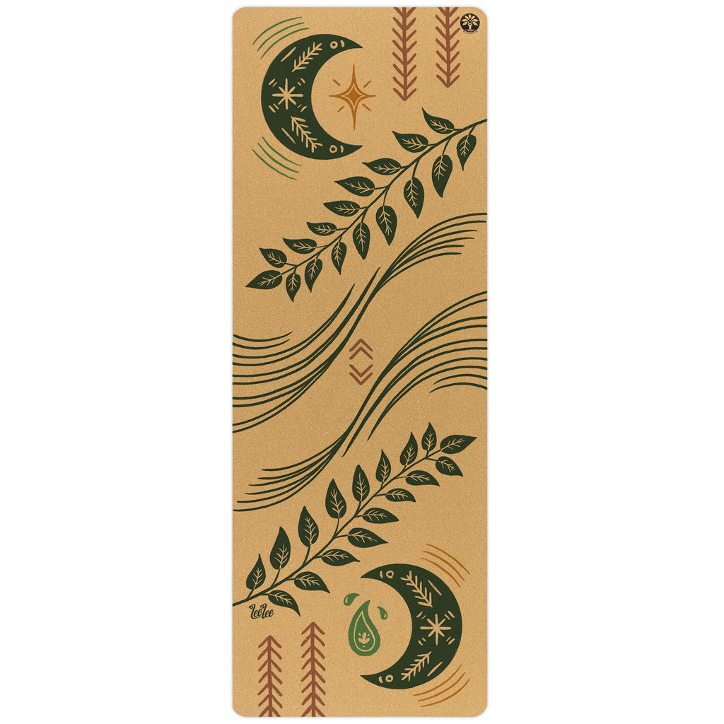 Inhale Exhale Aura Cork Yoga Mat | Yoga & Pilates Mats | Wiccan Center