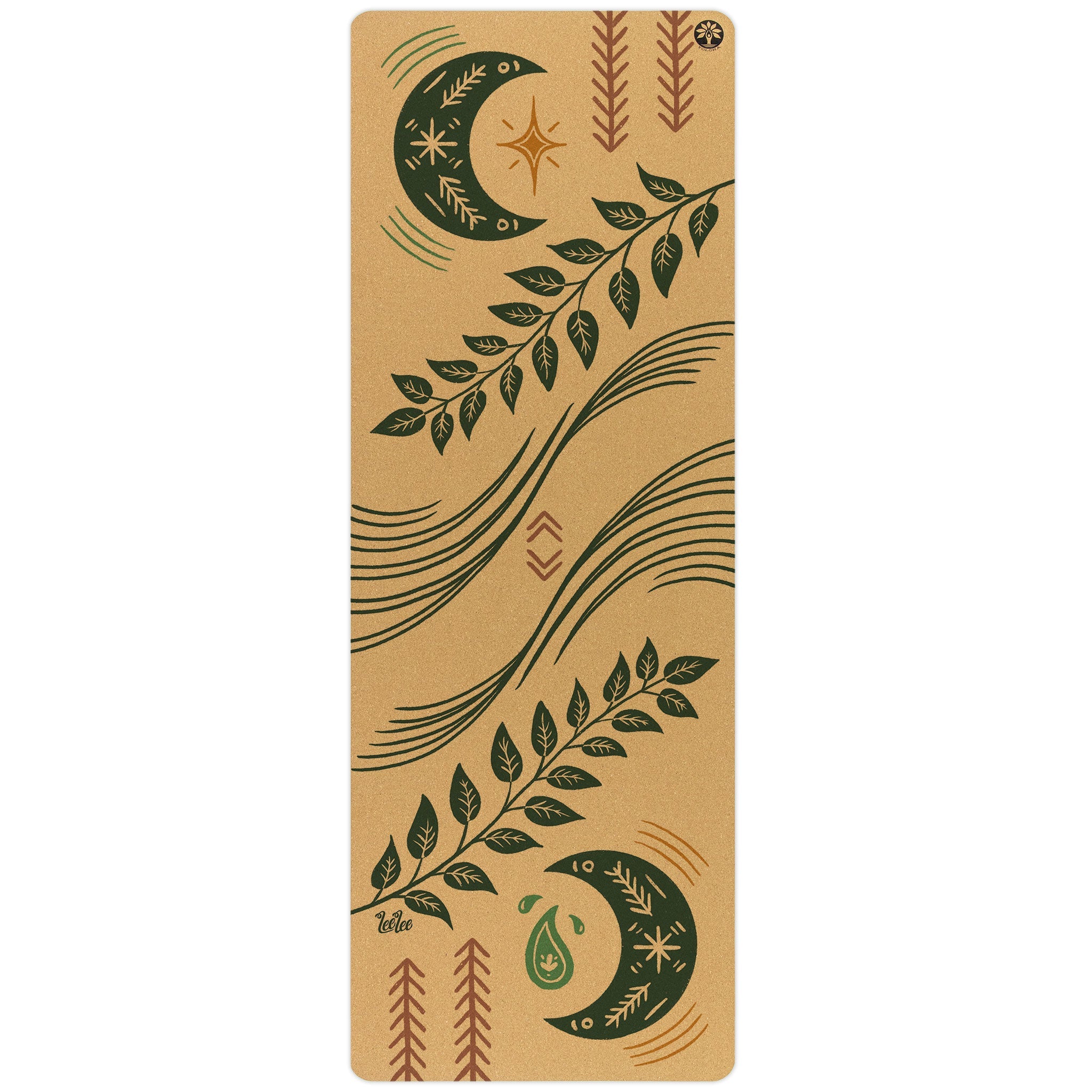 Inhale Exhale Aura Cork Yoga Mat | Yoga & Pilates Mats | Wiccan Center
