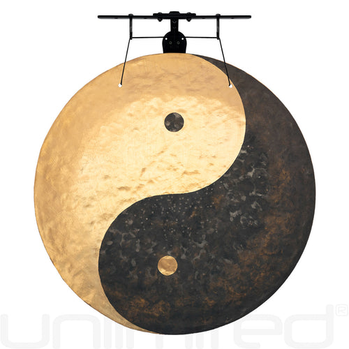 30" to 38" Taoist Breeze Gongs on Stands | Gong & Stand Combo | Wiccan Center