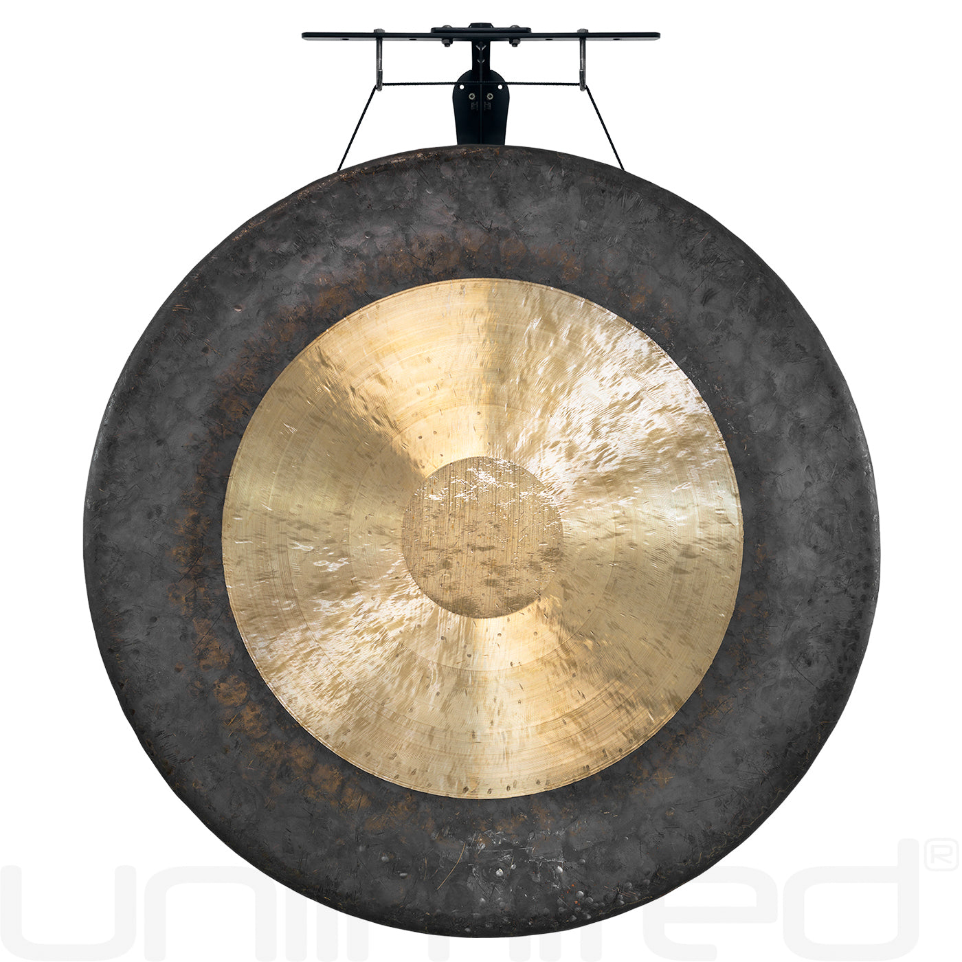 38" Chinese Gongs on the Internal Wave Gong Hanger | Gong & Stand Combo | Wiccan Center