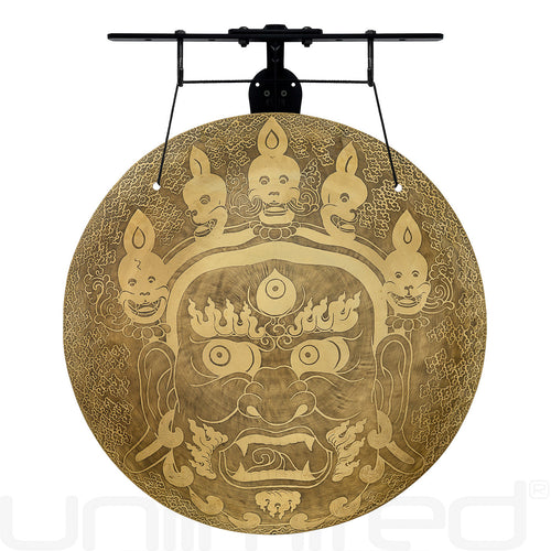 20" to 25" Bhairava Protection Gongs on Stands | Gong & Stand Combo | Wiccan Center