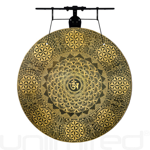 24" Bountiful Spirit Gongs on Stands | Gong & Stand Combo | Wiccan Center
