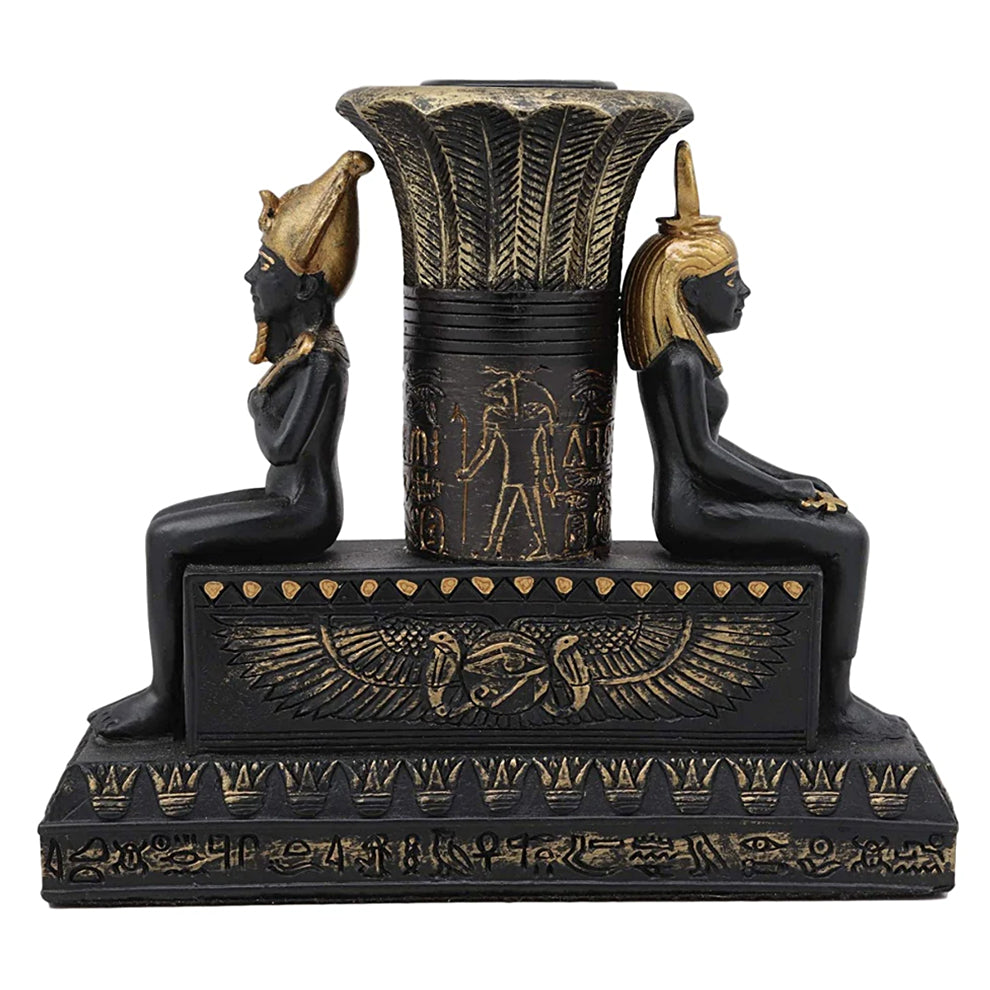 Isis and Osiris Pillar Candle Holder | Candle Holder | Wiccan Center