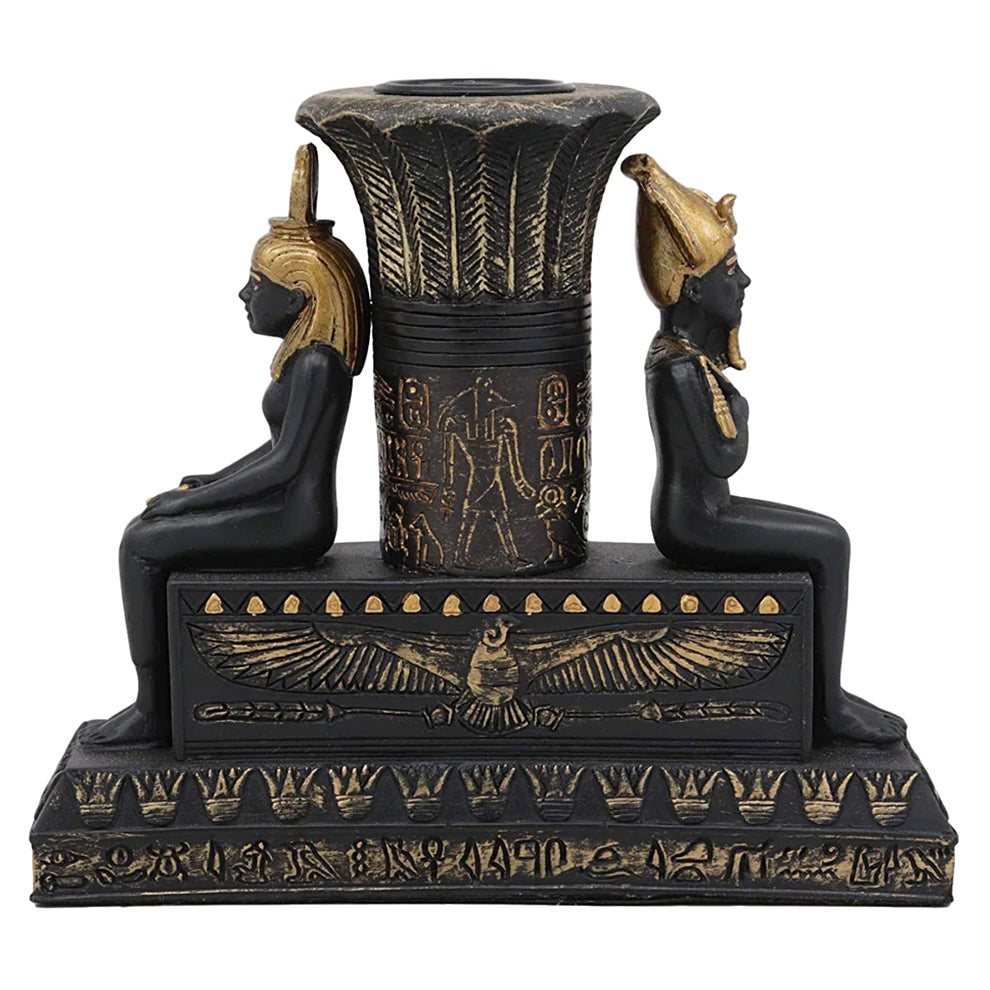 Isis and Osiris Pillar Candle Holder | Candle Holder | Wiccan Center