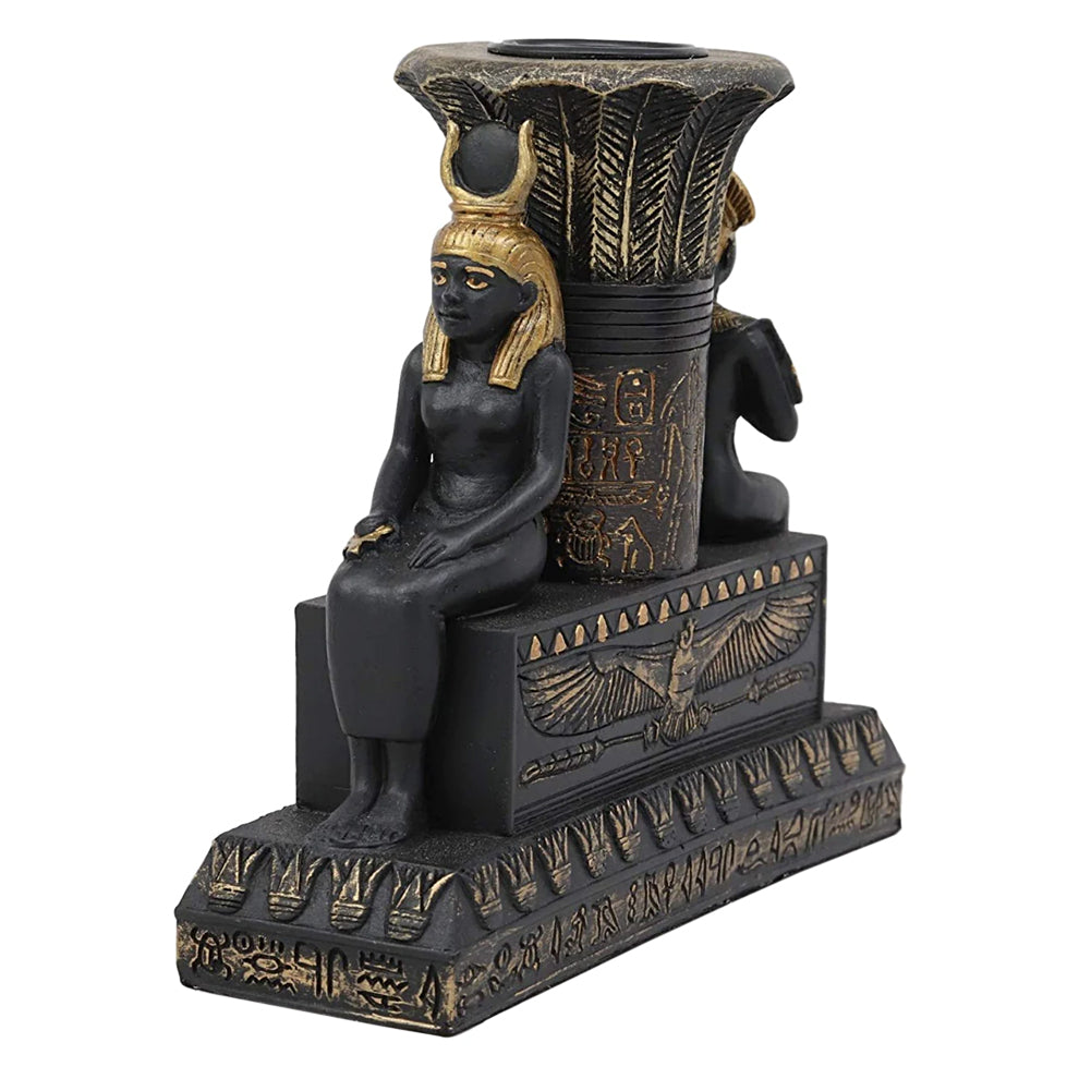 Isis and Osiris Pillar Candle Holder | Candle Holder | Wiccan Center