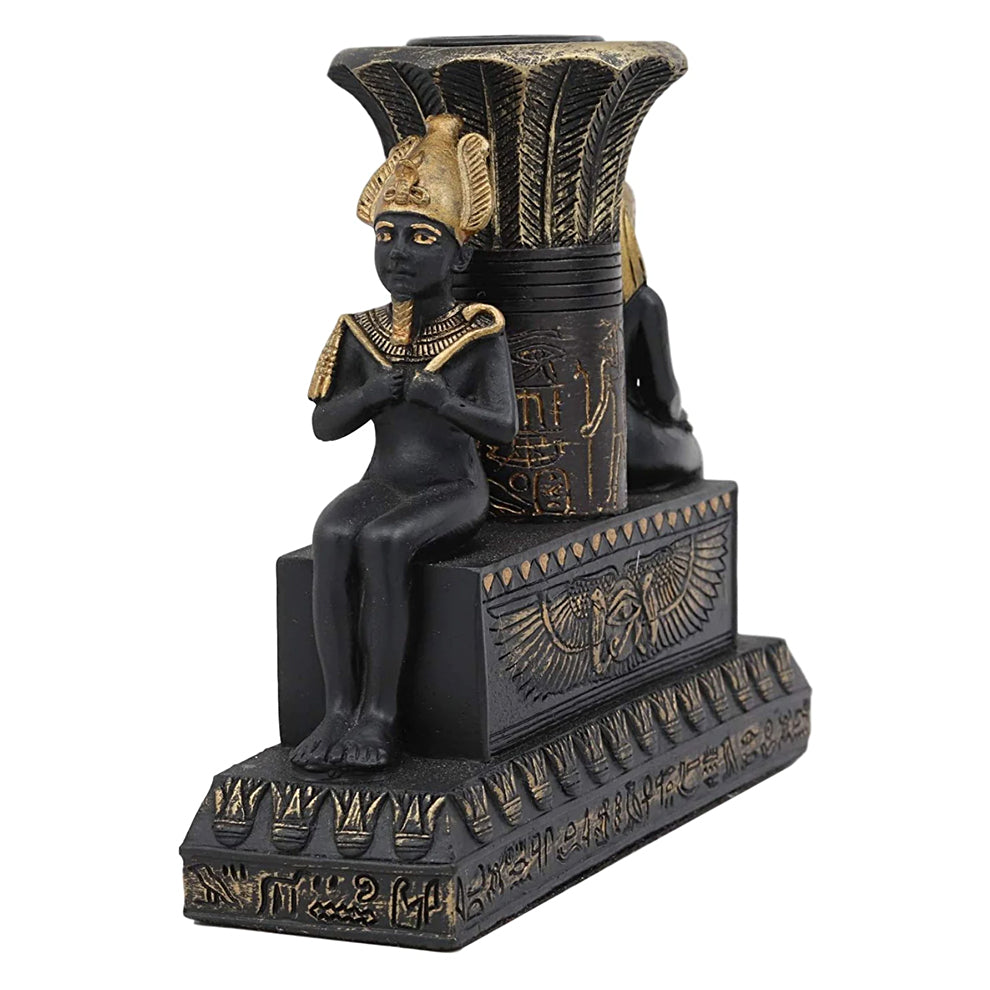 Isis and Osiris Pillar Candle Holder | Candle Holder | Wiccan Center