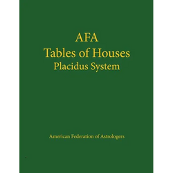 Tables of Houses Placidus System - Paperback | Books | Wiccan Center