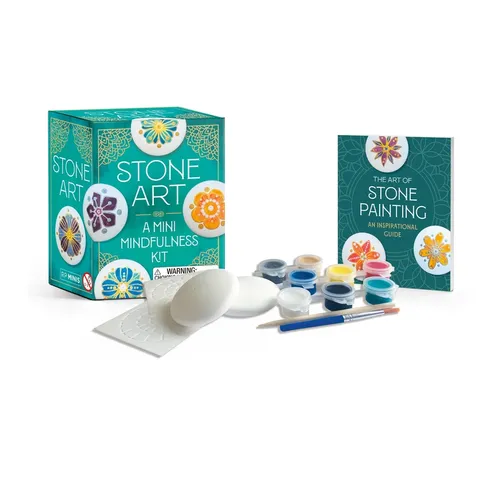 Stone Art: A Mini Mindfulness Kit - Paperback | Books | Wiccan Center
