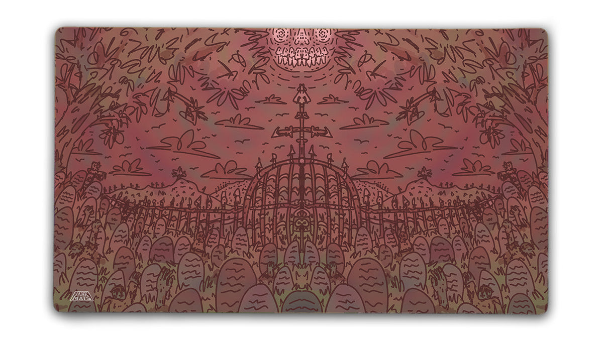 Graveyard Red | Playmat | Wiccan Center