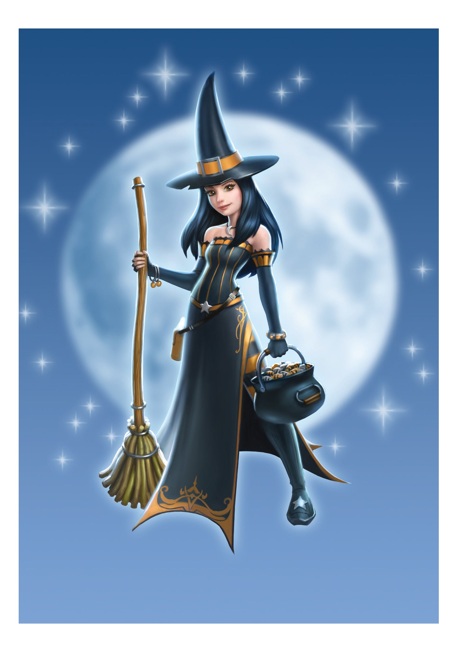 Witch Girl Card | Cards - James Ryman | Wiccan Center