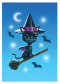Witch Kitty Card | Cards - James Ryman | Wiccan Center