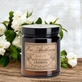 6 oz Botanical Candle in Amber Glass Jar - Night-Blooming Jasmine