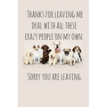 Thanks for leaving me deal with all these crazy people on my own.: Perfect goodbye gift for coworker that is leaving / going away gift for your co wor - Paperback | Books | Wiccan Center