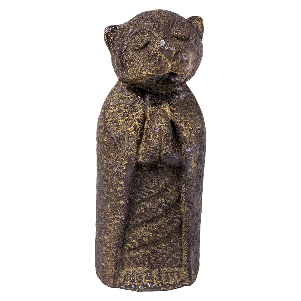Jizo Cat Volcanic Stone Statue | Statue | Wiccan Center