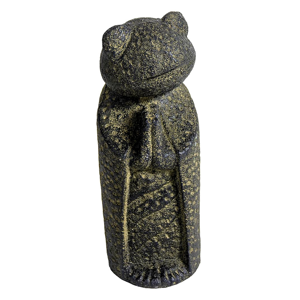 Jizo Frog Volcanic Stone Statue | Statue | Wiccan Center