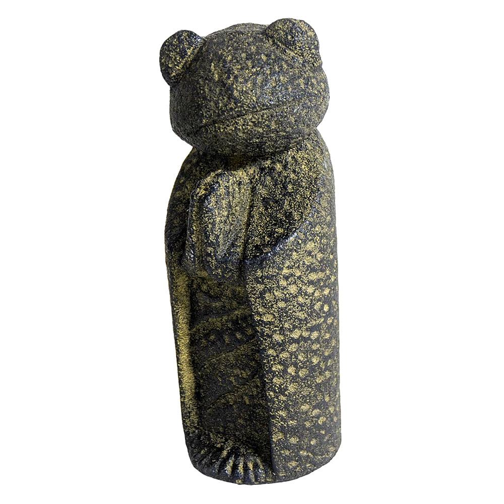 Jizo Frog Volcanic Stone Statue | Statue | Wiccan Center