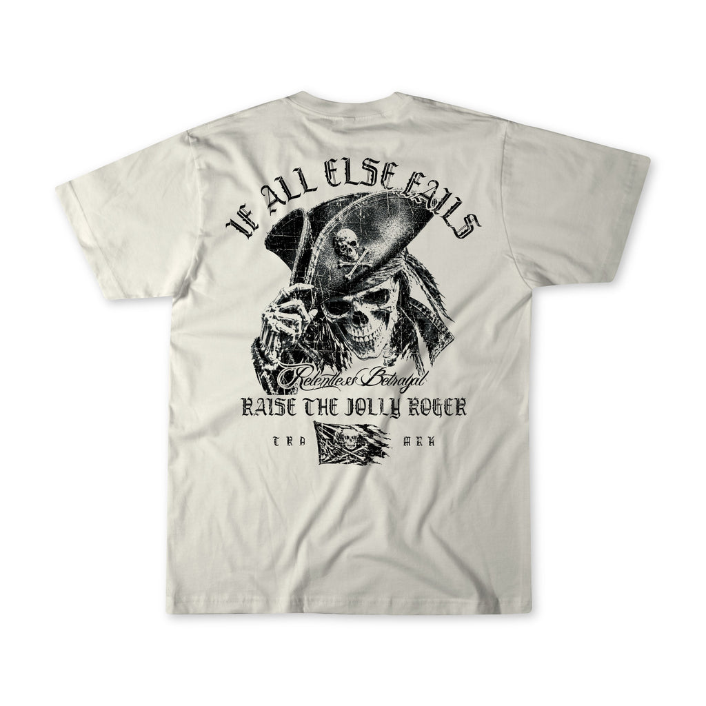 Raise the Jolly Roger Bone T-Shirt | | Wiccan Center