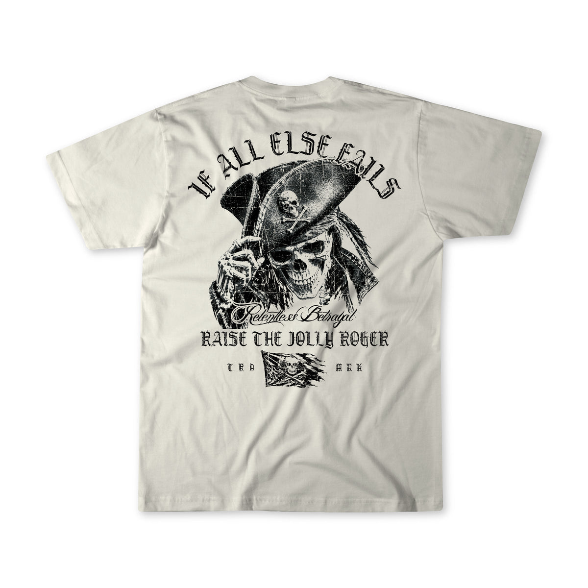 Raise the Jolly Roger Bone T-Shirt | | Wiccan Center