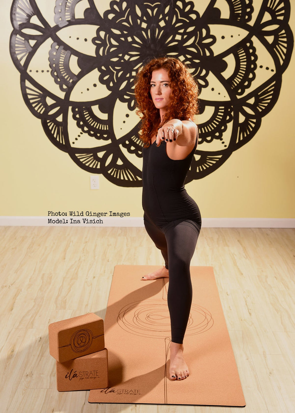 Jūti Cork Yoga Mat | Yoga Mat - Hand Painted | Wiccan Center