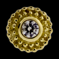 Lustrella - 14KT Gold Threadless End | Threadless End | Wiccan Center