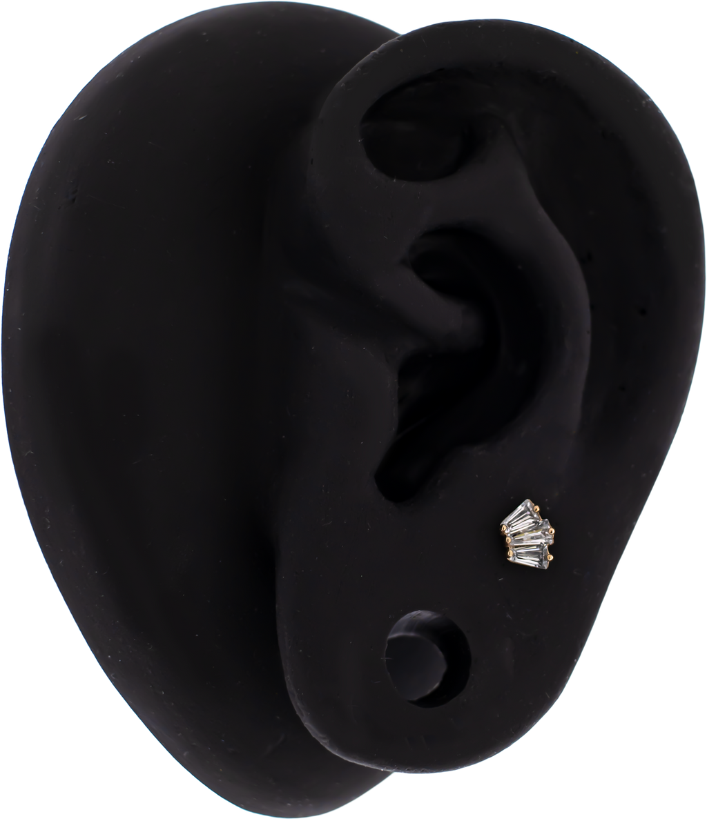 LumiFleur - 14KT Gold Threadless End | Threadless End | Wiccan Center