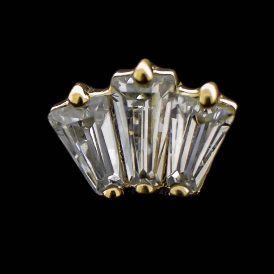 LumiFleur - 14KT Gold Threadless End | Threadless End | Wiccan Center
