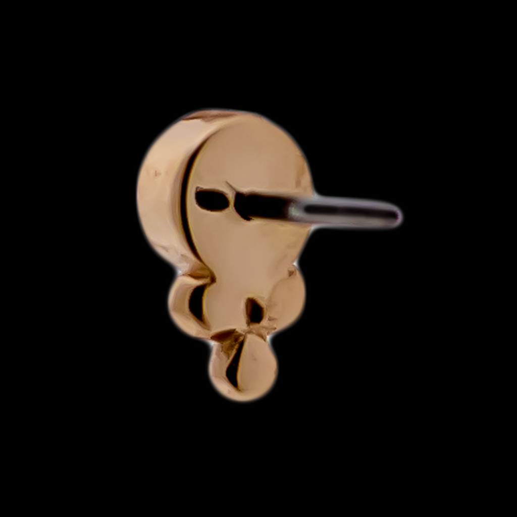 Edie - 14KT Gold Threadless End | Threadless End | Wiccan Center
