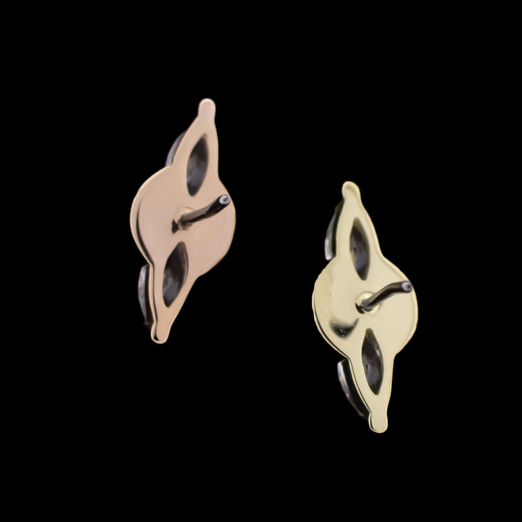 Solara - 14KT Gold Threadless End | Body Jewelry | Wiccan Center