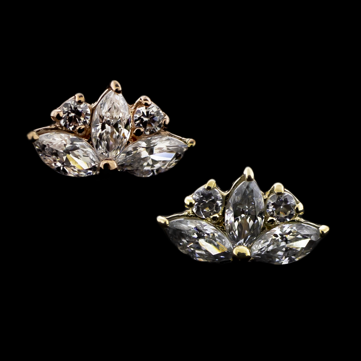 Lotusra - 14KT Gold Threadless End | Threadless End | Wiccan Center