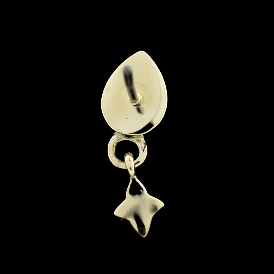 Oceanica- 14KT Gold Threadless End | Threadless End | Wiccan Center