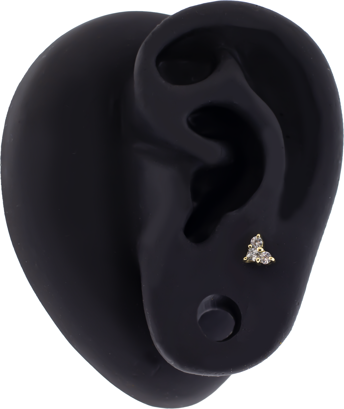 TriLustre 14K Gold Threadless End with Gemstone Cluster | Body Jewelry | Wiccan Center