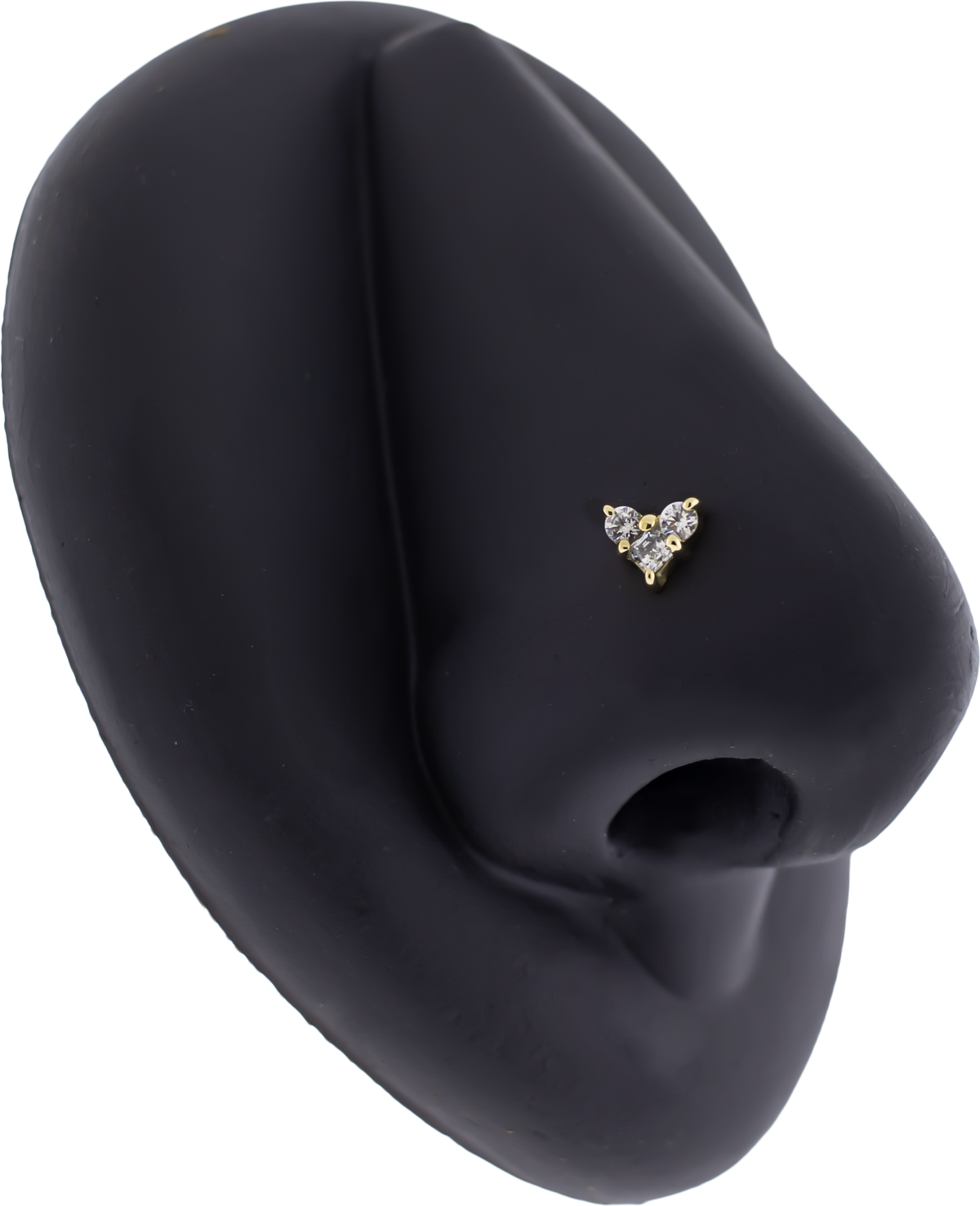 TriLustre 14K Gold Threadless End with Gemstone Cluster | Body Jewelry | Wiccan Center