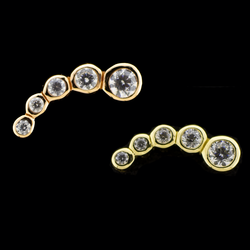 Jovi - 14KT Gold Threadless End | Body Jewelry | Wiccan Center