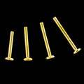 18Kt Gold Threadless Labret Post- 2.5mm | | Wiccan Center