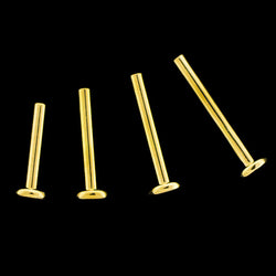 18Kt Gold Threadless Labret Post- 2.5mm | | Wiccan Center