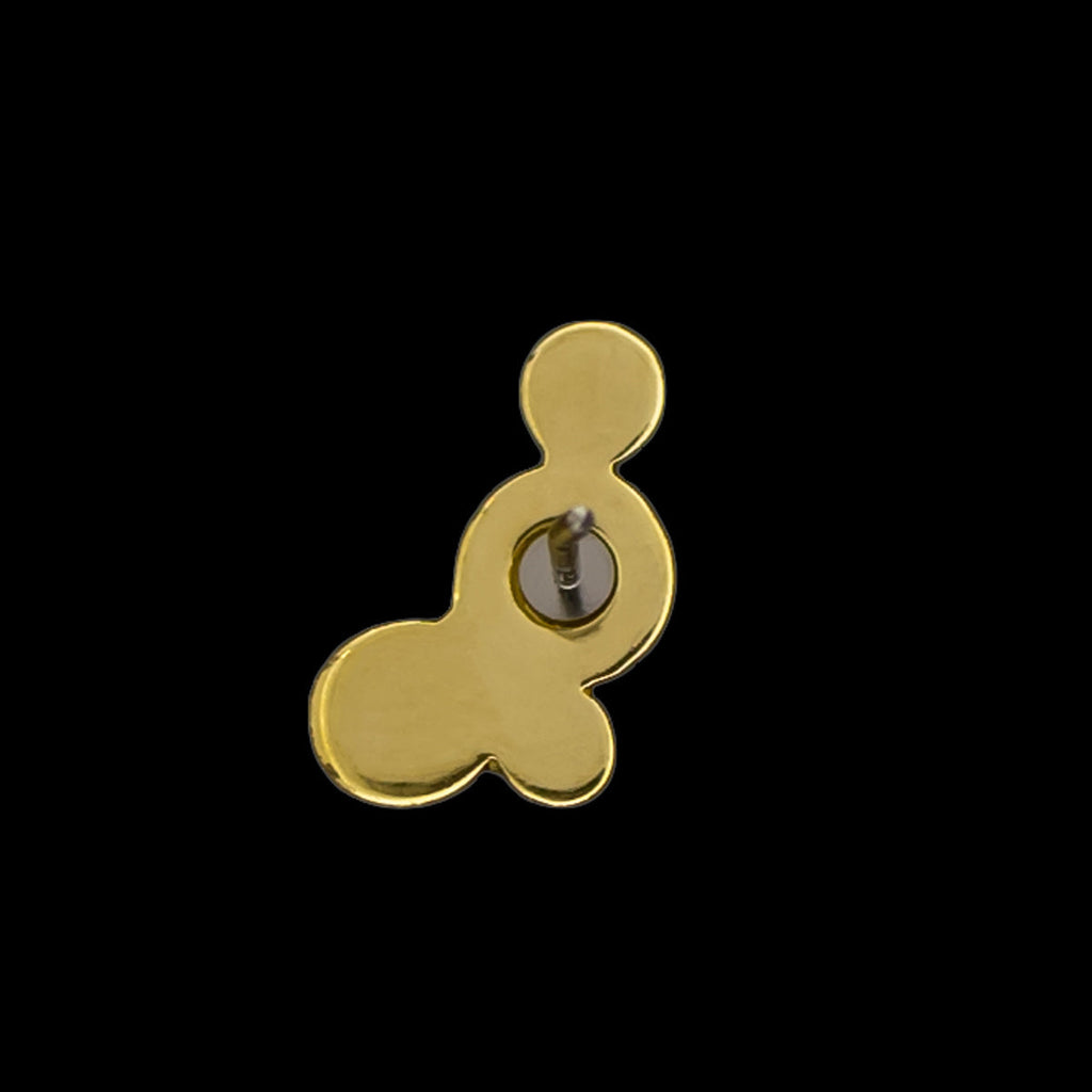 Nevaeh - 18KT Gold Threadless End | Body Jewelry | Wiccan Center