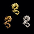 Draco - 18KT Gold Threadless End | Threadless End | Wiccan Center