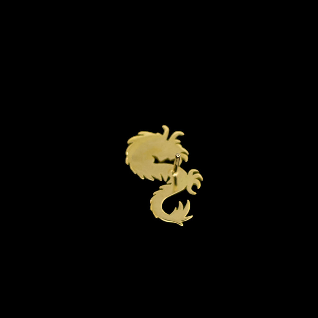 Draco - 18KT Gold Threadless End | Threadless End | Wiccan Center