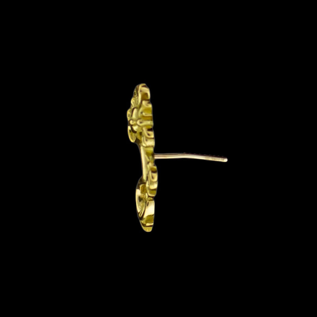 Draco - 18KT Gold Threadless End | Threadless End | Wiccan Center