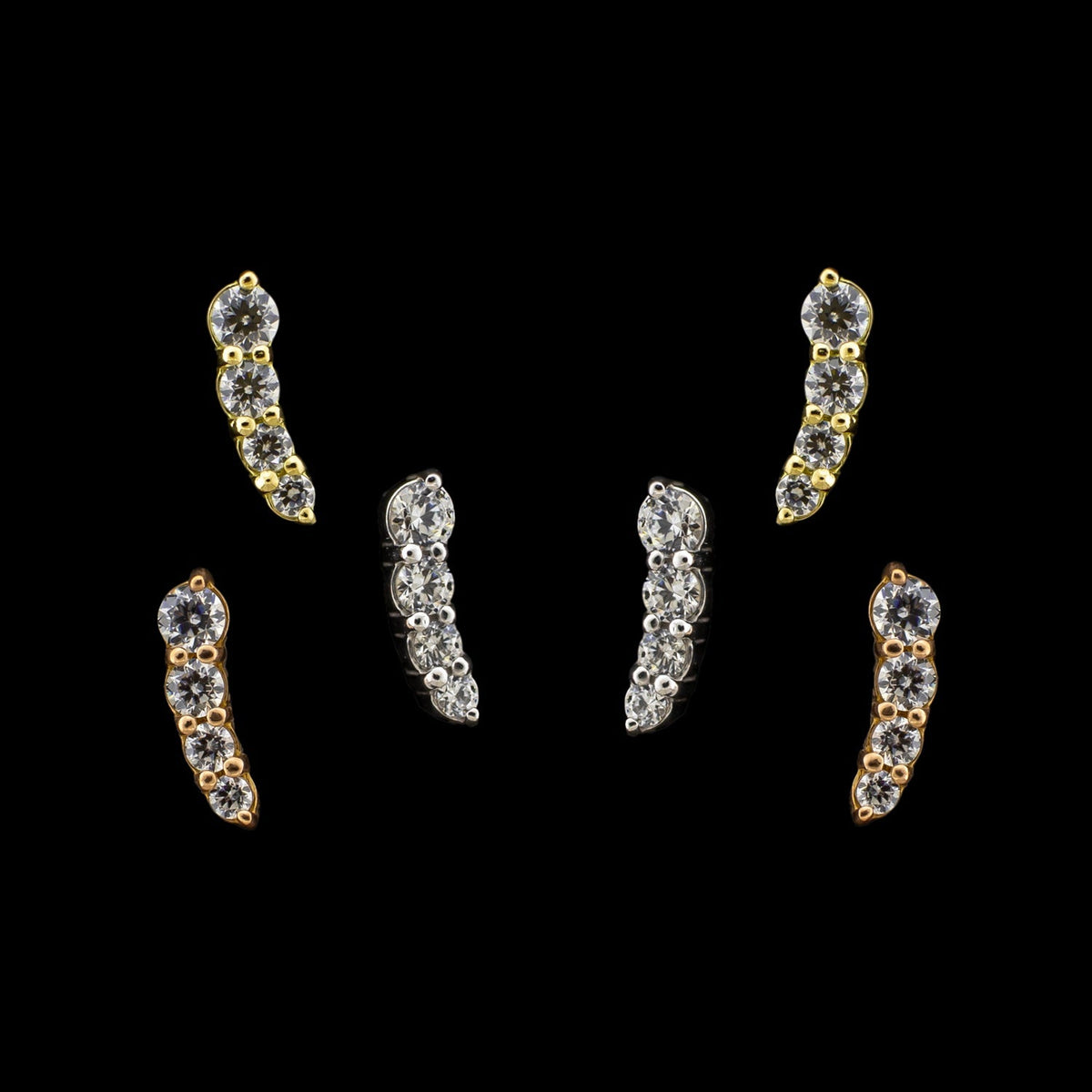 Bailey - 18KT Solid Gold Threadless End | Threadless End | Wiccan Center