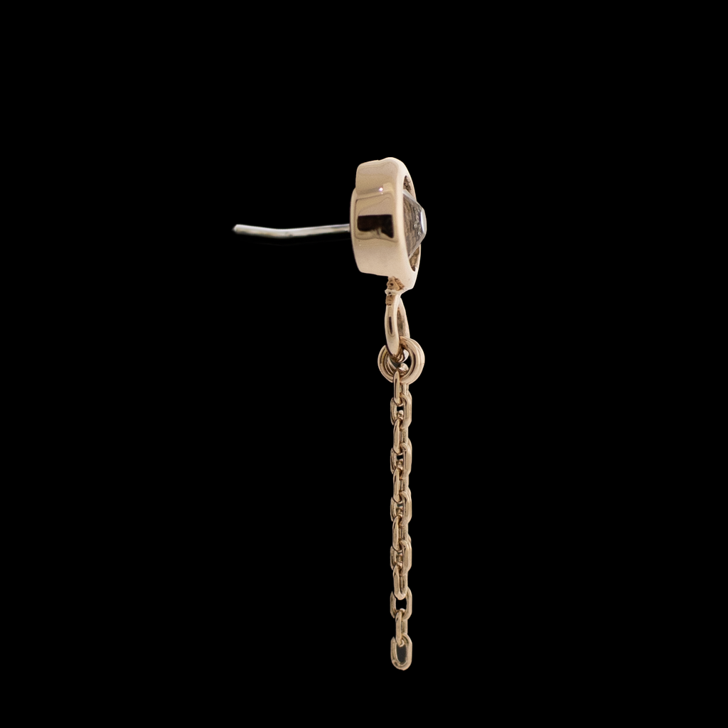 Zara - 14Kt Gold Threadless End | Body Jewelry | Wiccan Center