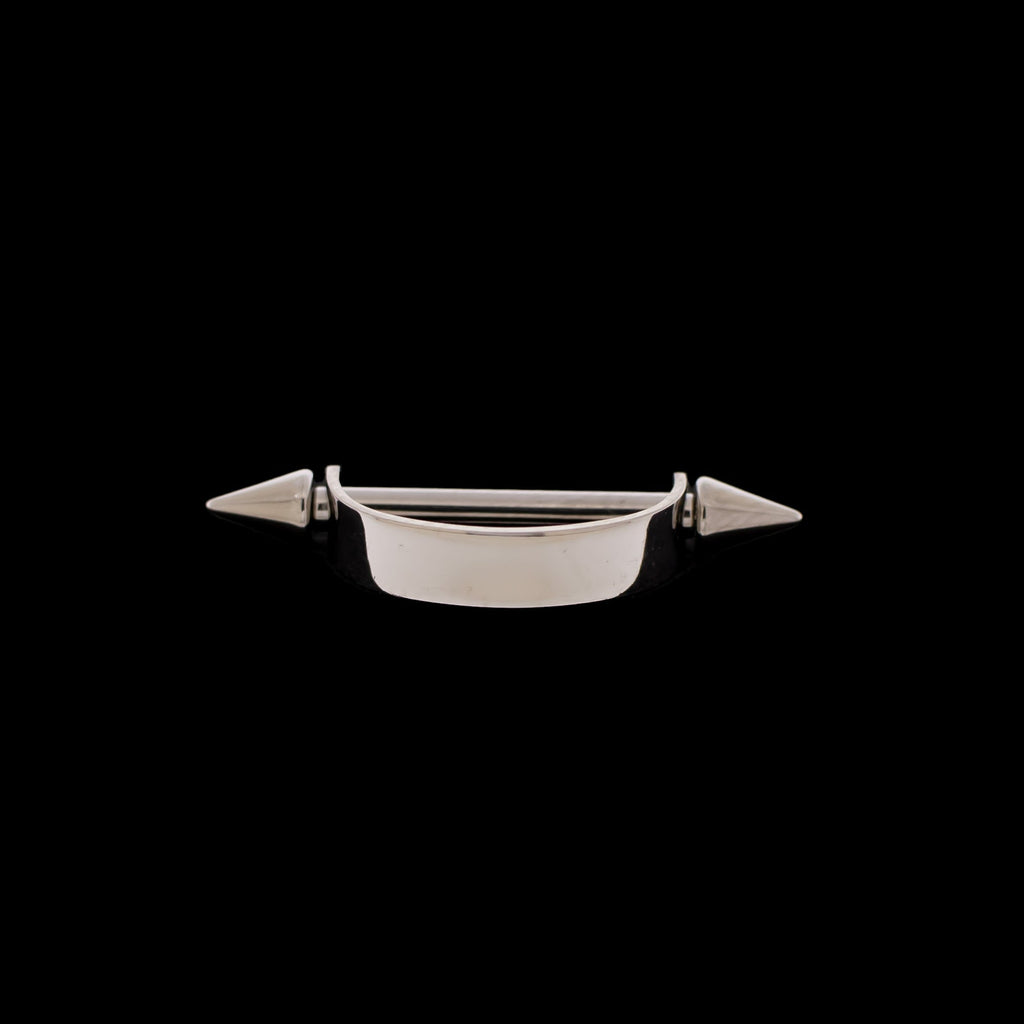 14G Straight Nose Bridge Cuff With Spike Ends | Body Jewelry | Wiccan Center