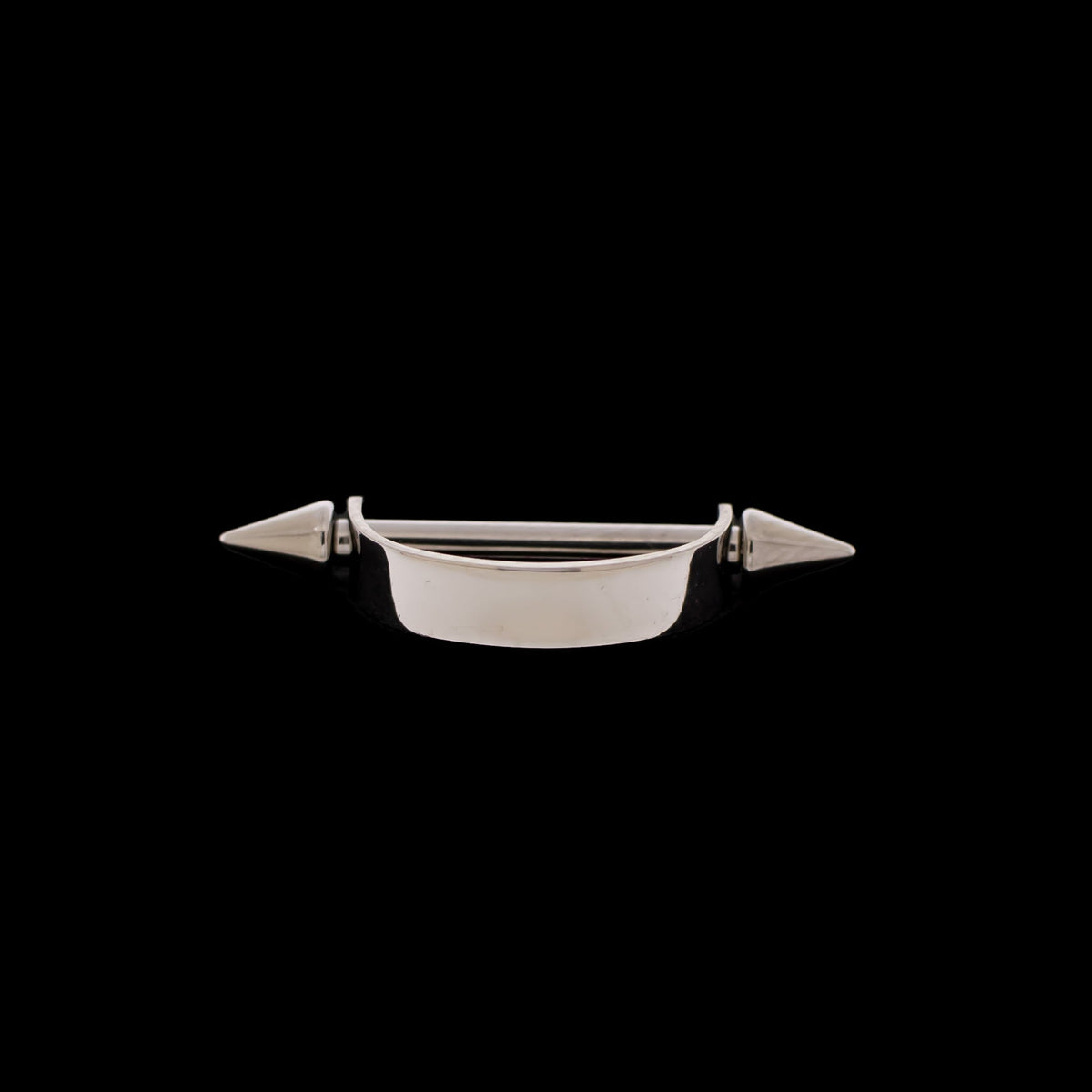 14G Straight Nose Bridge Cuff With Spike Ends | Body Jewelry | Wiccan Center