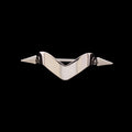 14G V-Shape Nose Bridge Cuff With Spike Ends | Body Jewelry | Wiccan Center