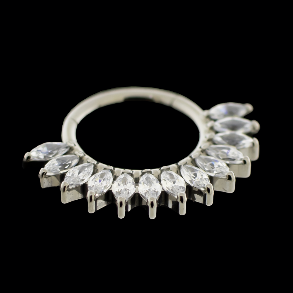 Cleo- Titanium Hinged Ring | Body Jewelry | Wiccan Center