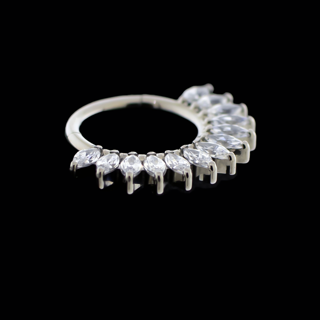 Cleo- Titanium Hinged Ring | Body Jewelry | Wiccan Center