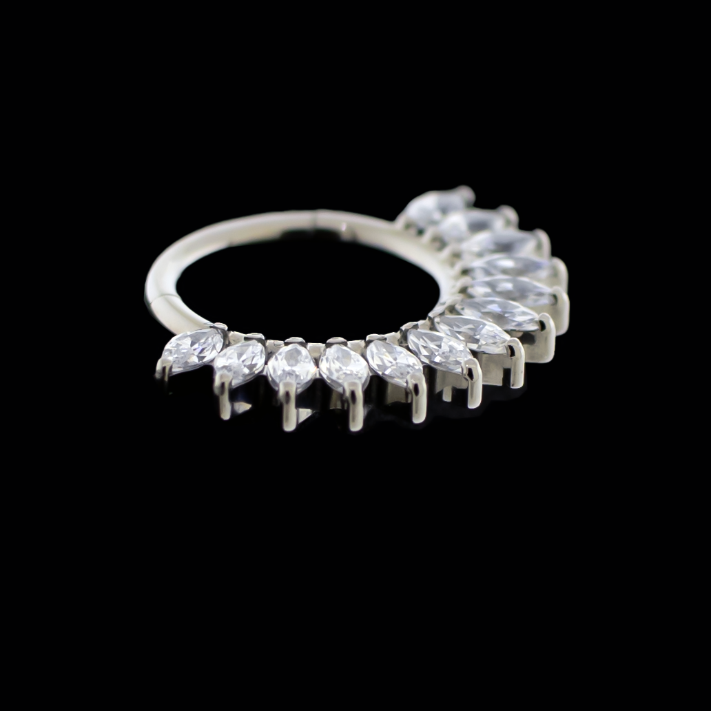 Cleo- Titanium Hinged Ring | Body Jewelry | Wiccan Center
