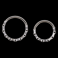 Victoria- Titanium Hinged Ring | Hinged Segment Ring | Wiccan Center