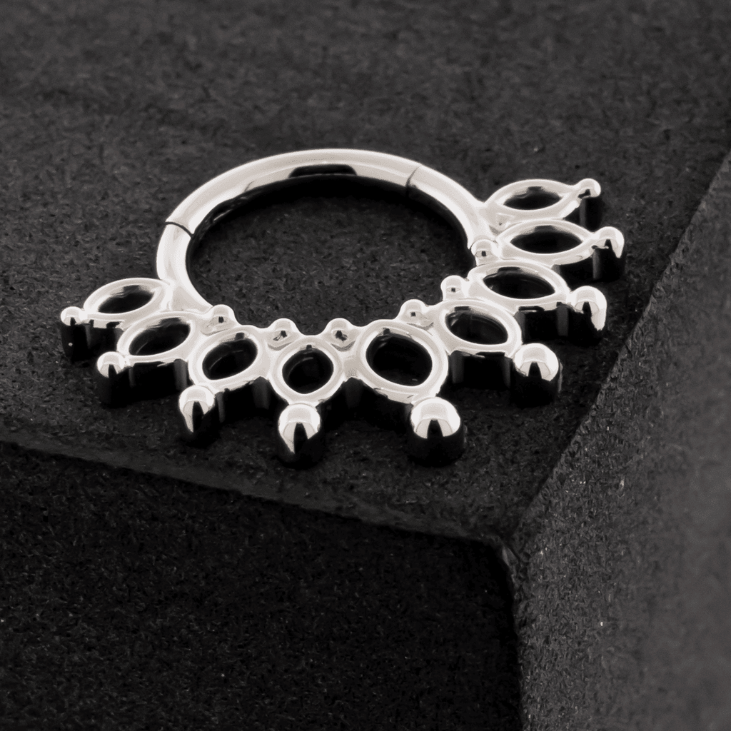 Cadence- Titanium Hinged Ring | Hinged Segment Ring | Wiccan Center