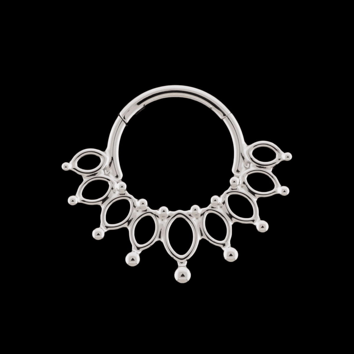Cadence- Titanium Hinged Ring | Hinged Segment Ring | Wiccan Center